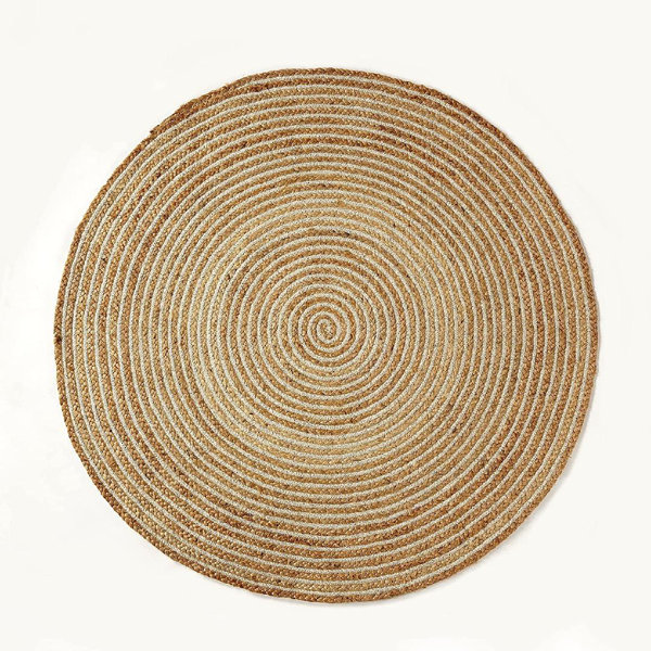 Bay Isle Home Galento Handmade Hand Braided Jute Beige Rug Wayfair Canada